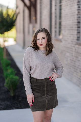 Gatlinburg Corduroy Skirt - barndoorboutiquetn