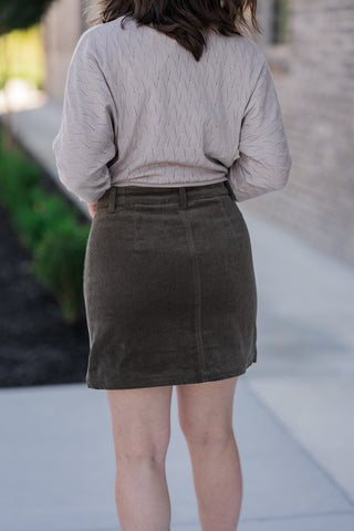 Gatlinburg Corduroy Skirt - barndoorboutiquetn