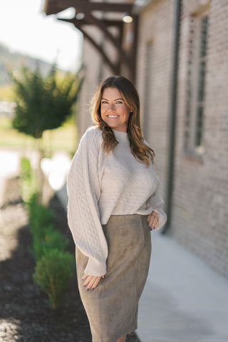 Overcast Cableknit Sweater - barndoorboutiquetn