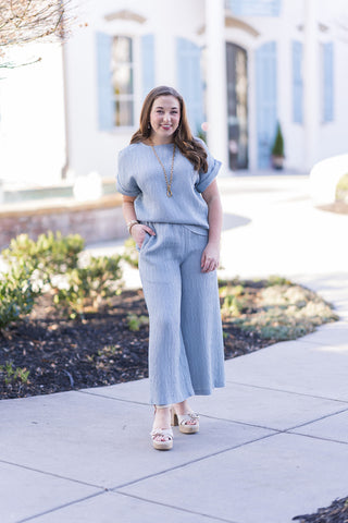 Seafoam Ripple Top - barndoorboutiquetn