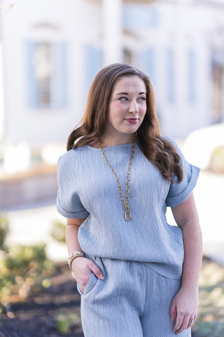 Seafoam Ripple Top - barndoorboutiquetn