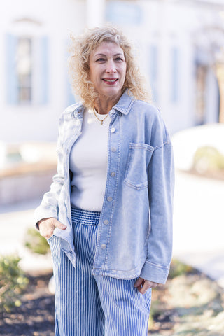 Cloud Drift Shacket - barndoorboutiquetn