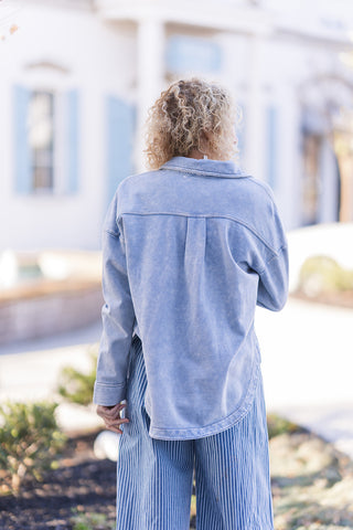 Cloud Drift Shacket - barndoorboutiquetn