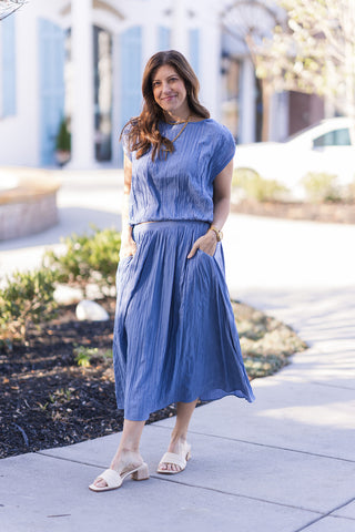 Midnight Sea Skirt - barndoorboutiquetn