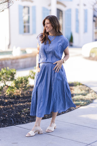 Midnight Sea Skirt - barndoorboutiquetn