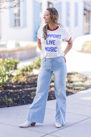 Support Live Music Tee - barndoorboutiquetn