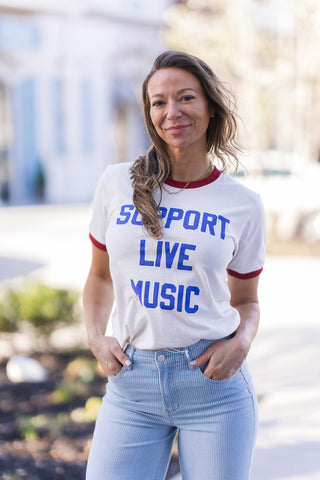 Support Live Music Tee - barndoorboutiquetn