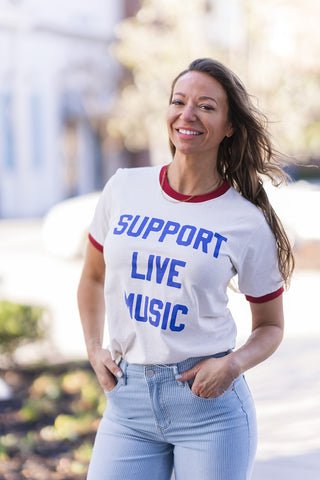 Support Live Music Tee - barndoorboutiquetn