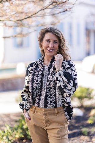 Eclipse Embroidery Top - barndoorboutiquetn