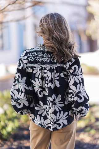 Eclipse Embroidery Top - barndoorboutiquetn