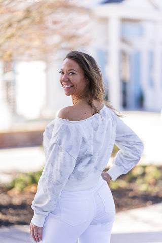 The Cloud Nine Off-Shoulder Top - barndoorboutiquetn