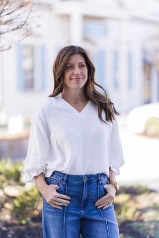 Graceful Gather Blouse - barndoorboutiquetn