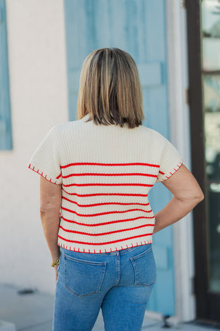 First Mate Knit Top - barndoorboutiquetn