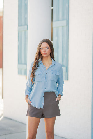 Dear John Adrianna Button-Up - barndoorboutiquetn