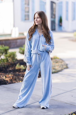 Jet-Set Velour Tracksuit - barndoorboutiquetn