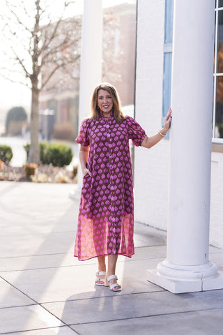 Magenta Meadow Dress - barndoorboutiquetn