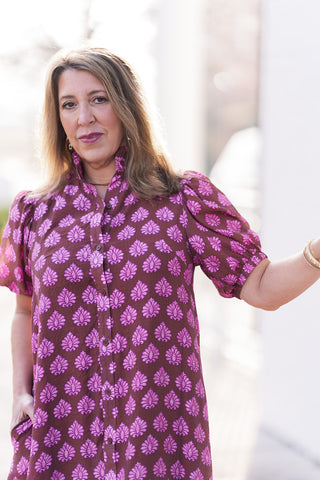 Magenta Meadow Dress - barndoorboutiquetn