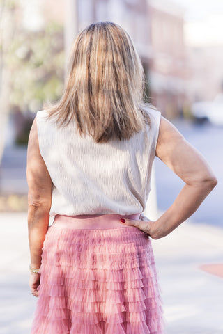 Alabaster Mist Mock Neck - barndoorboutiquetn