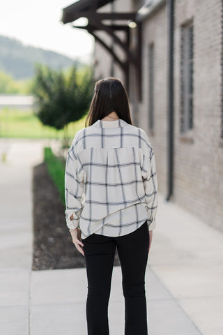 River Plaid Button Up - barndoorboutiquetn