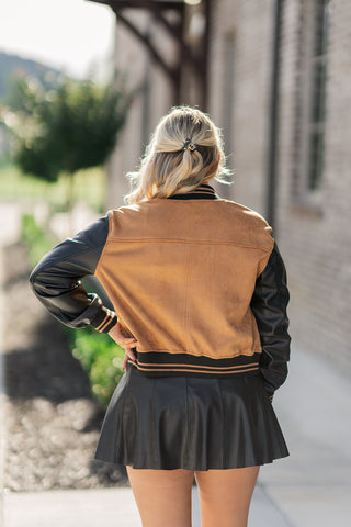 Collegiate Bomber Jacket - barndoorboutiquetn