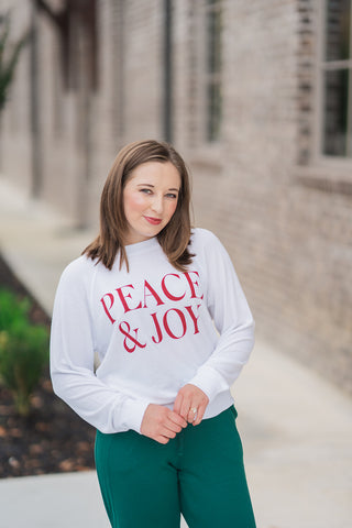 Z Supply Cassie Peace and Joy Raglan - barndoorboutiquetn