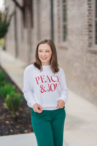 Z Supply Cassie Peace and Joy Raglan - barndoorboutiquetn