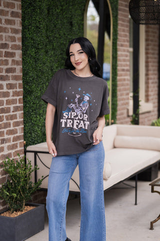 Sip Or Treat Tee - barndoorboutiquetn