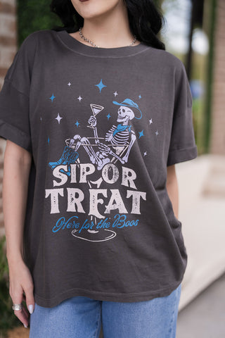 Sip Or Treat Tee - barndoorboutiquetn