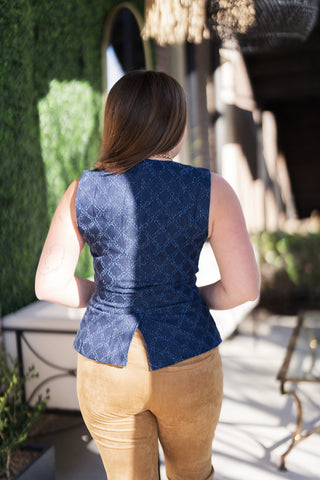 Rue de Denim Vest - barndoorboutiquetn