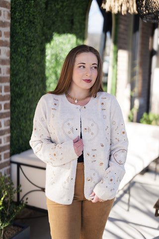 The Heirloom Embroidered Cardi - barndoorboutiquetn
