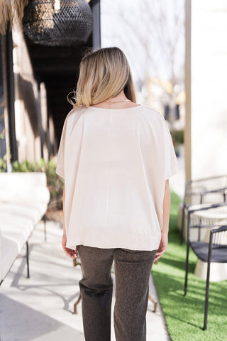 Dove Satin Blouse - barndoorboutiquetn