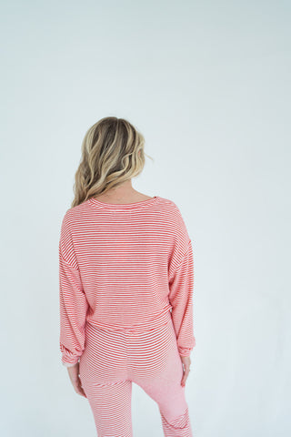 Z Supply Bisous Stripe LS Top - barndoorboutiquetn