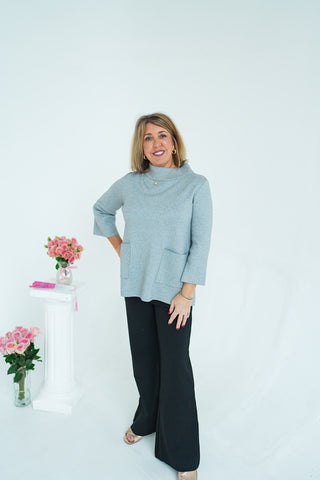 Lustrous Knit Top - barndoorboutiquetn