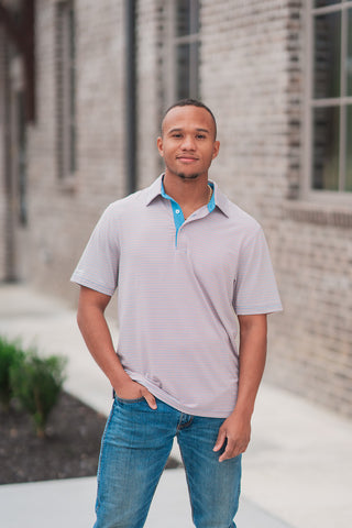 Scoreboard Stripe Polo - barndoorboutiquetn