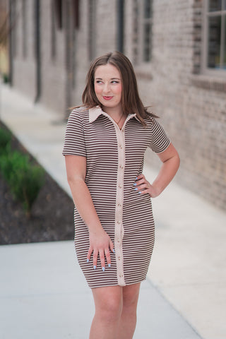 Sweet Treat Striped Mini Dress - barndoorboutiquetn