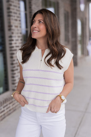 Galway Bay Half-Zip Top - barndoorboutiquetn