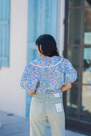 Fine China Blouse - barndoorboutiquetn