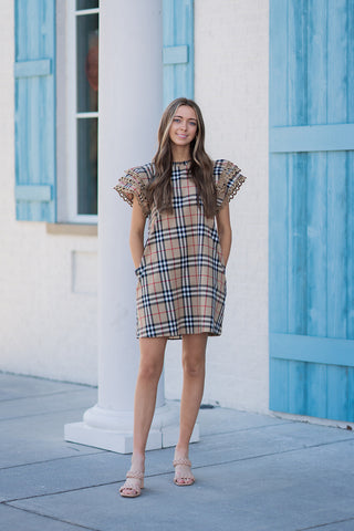 Blair Plaid Mini Dress - barndoorboutiquetn