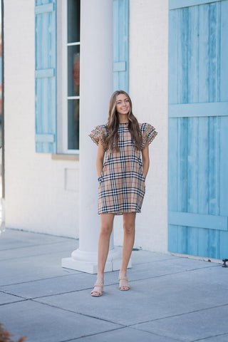 Blair Plaid Mini Dress - barndoorboutiquetn