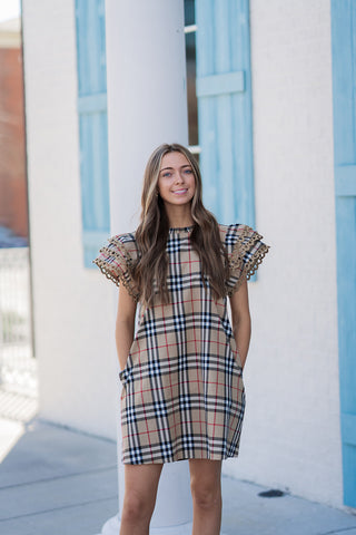 Blair Plaid Mini Dress - barndoorboutiquetn