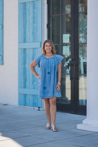 Wish Upon A Star Mini Dress - barndoorboutiquetn