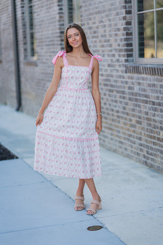 Darling Damsel Midi Dress - barndoorboutiquetn