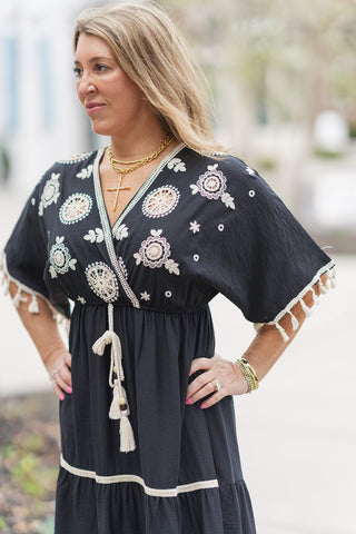 Onyx & Ivory Maxi Dress - barndoorboutiquetn