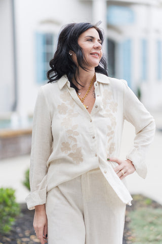 Amalfi Artisan Blouse - barndoorboutiquetn