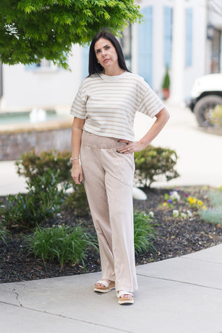 Isla Smocked Loungers - barndoorboutiquetn