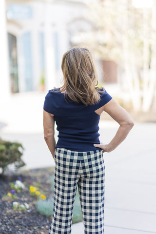 Audrey Ribbed Twist Top - barndoorboutiquetn