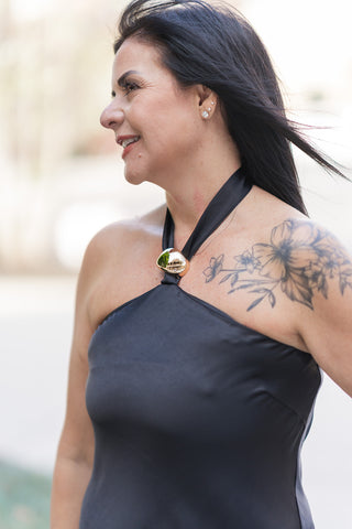 Black Dahlia Satin Dress - barndoorboutiquetn