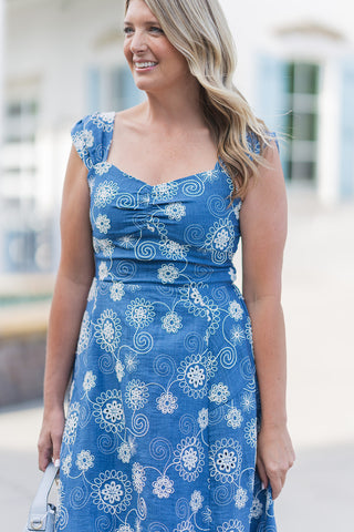 Whimsical Willow Embroidered Dress - barndoorboutiquetn