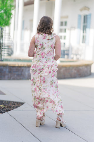 English Rose Ruffle Maxi Dress - barndoorboutiquetn