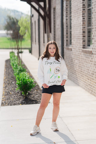 Tipsy Tennis Sweatshirt - barndoorboutiquetn